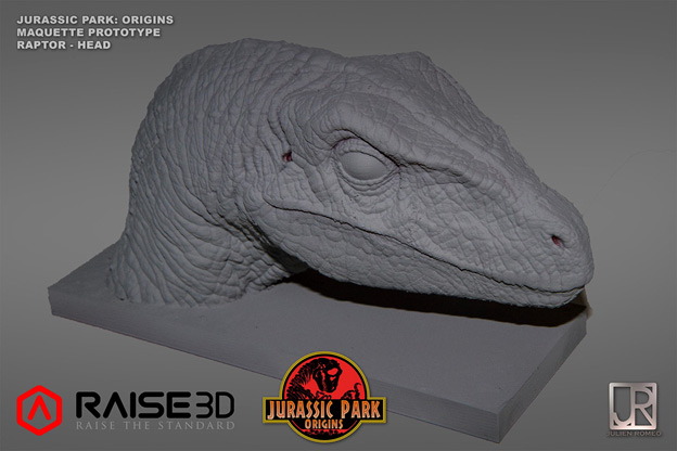 Использование Raise3D N2 Plus для создания корокометражного фильма «Парк Юрского периода: Начало»